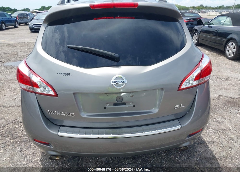 2012 NISSAN MURANO SL VIN: JN8AZ1MU5CW118791