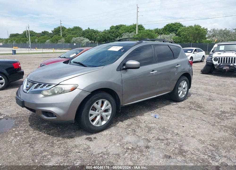 2012 NISSAN MURANO SL VIN: JN8AZ1MU5CW118791