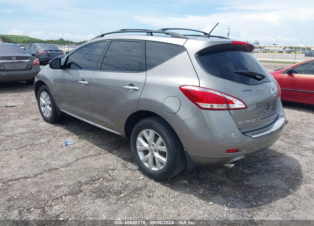 2012 NISSAN MURANO SL VIN: JN8AZ1MU5CW118791