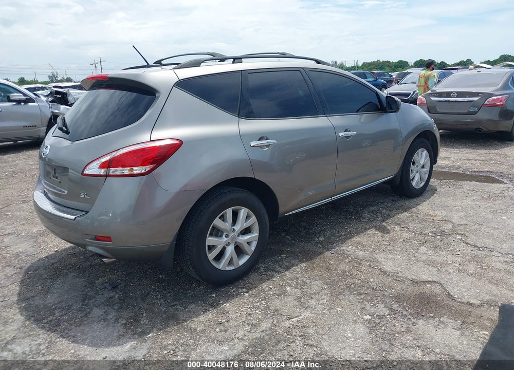 2012 NISSAN MURANO SL VIN: JN8AZ1MU5CW118791