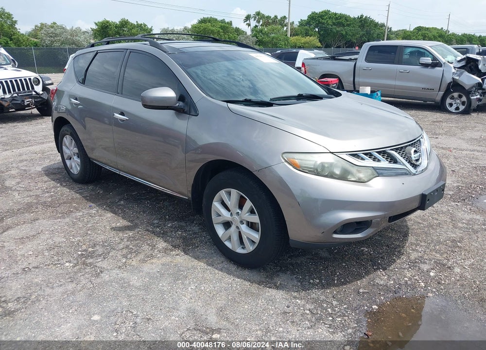 2012 NISSAN MURANO SL VIN: JN8AZ1MU5CW118791
