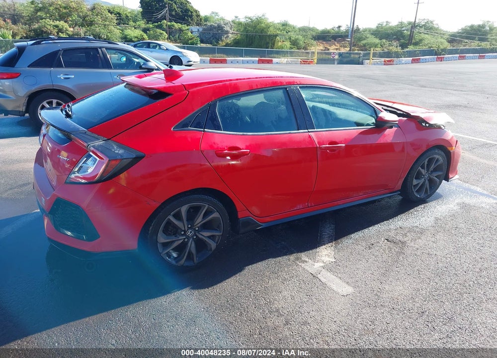 2018 HONDA CIVIC SPORT VIN: SHHFK7H49JU225796