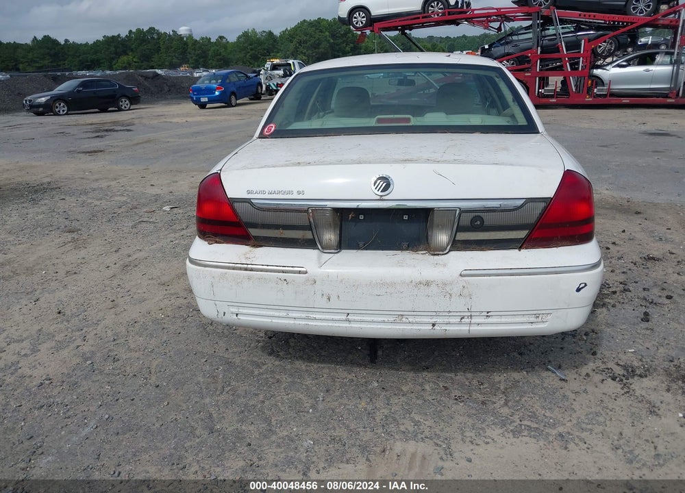 2008 MERCURY GRAND MARQUIS GS VIN: 2MEFM74V78X631417