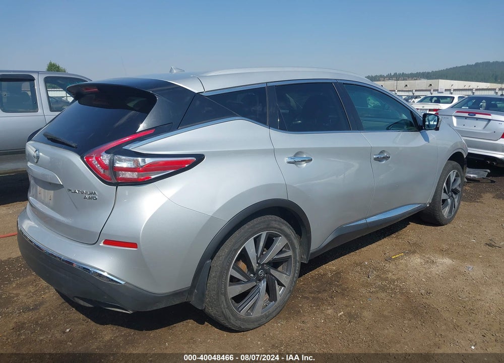 2016 NISSAN MURANO PLATINUM VIN: 5N1AZ2MH7GN119159