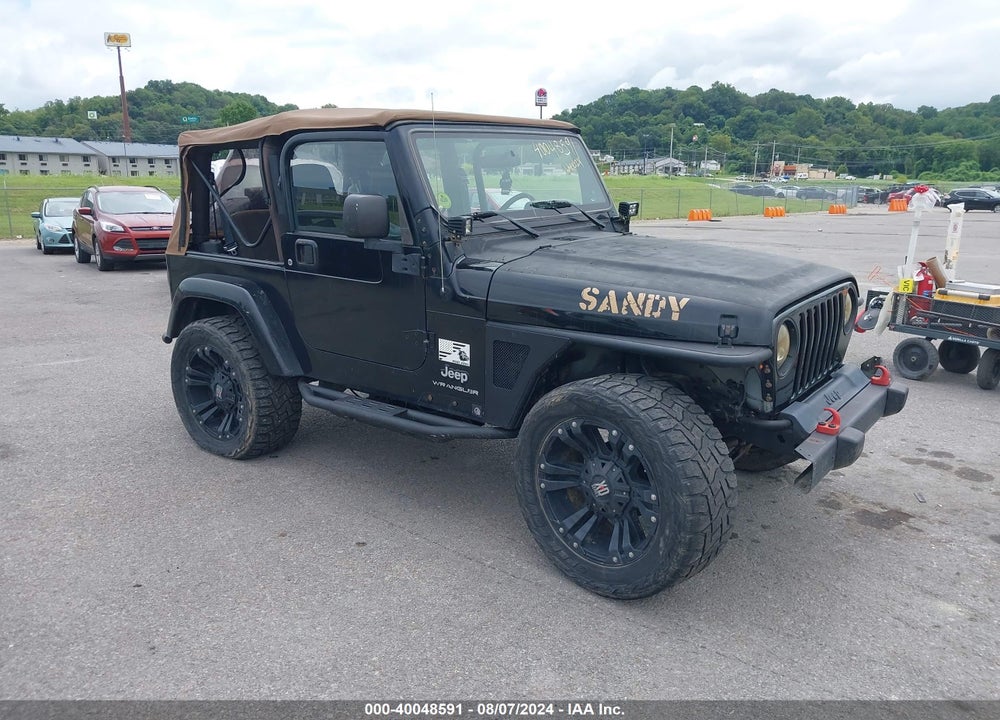2003 JEEP WRANGLER X VIN: 1J4FA39S03P362977
