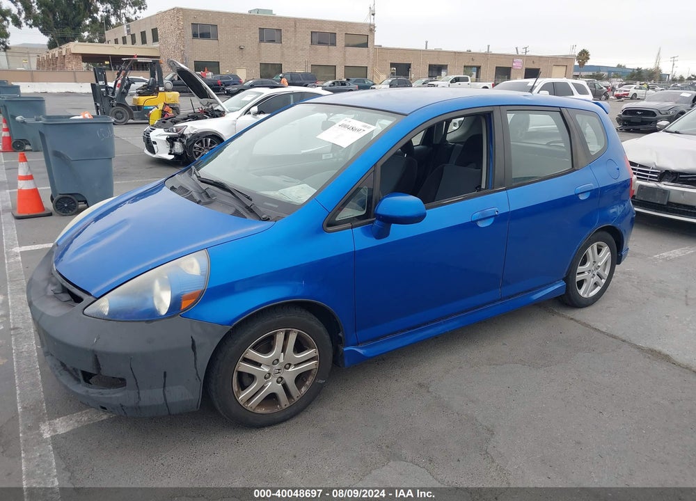 2008 HONDA FIT SPORT VIN: JHMGD38668S048968