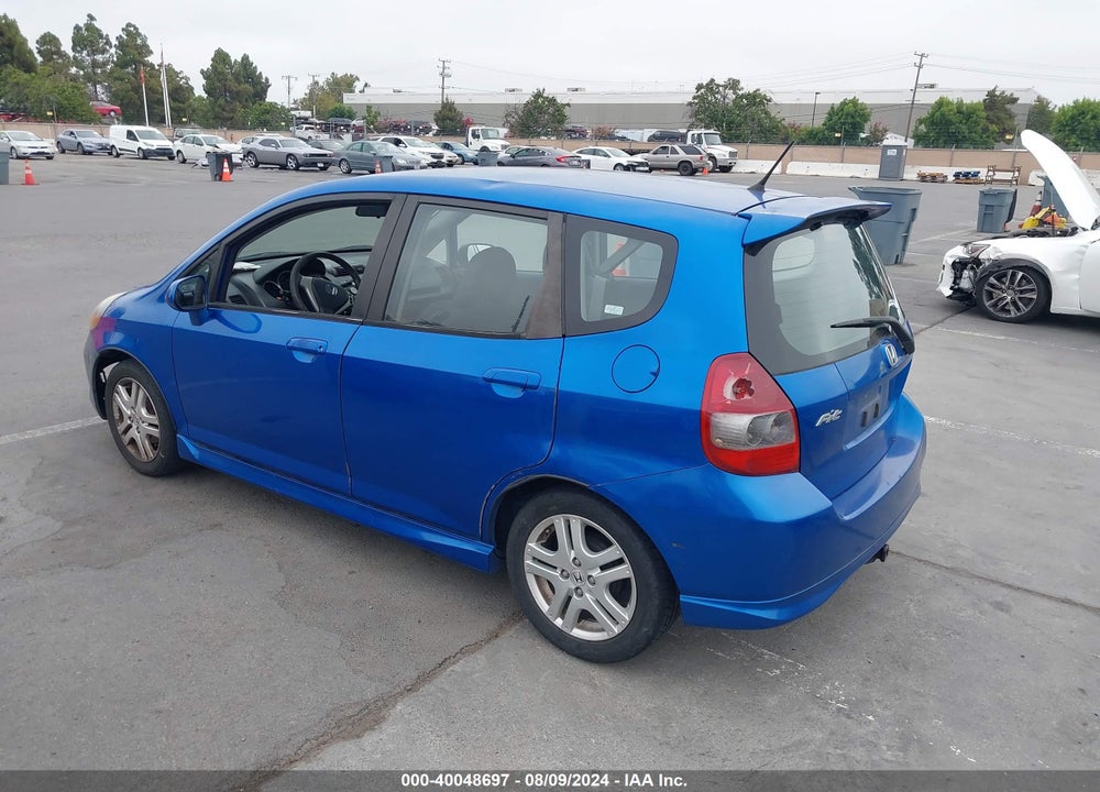 2008 HONDA FIT SPORT VIN: JHMGD38668S048968
