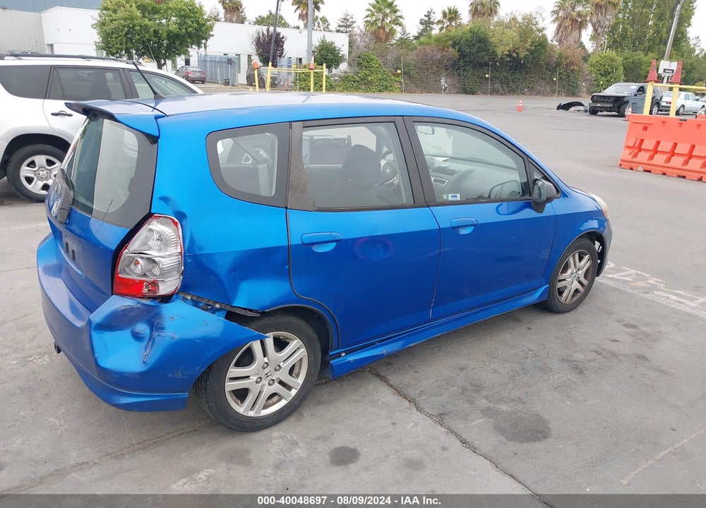 2008 HONDA FIT SPORT VIN: JHMGD38668S048968