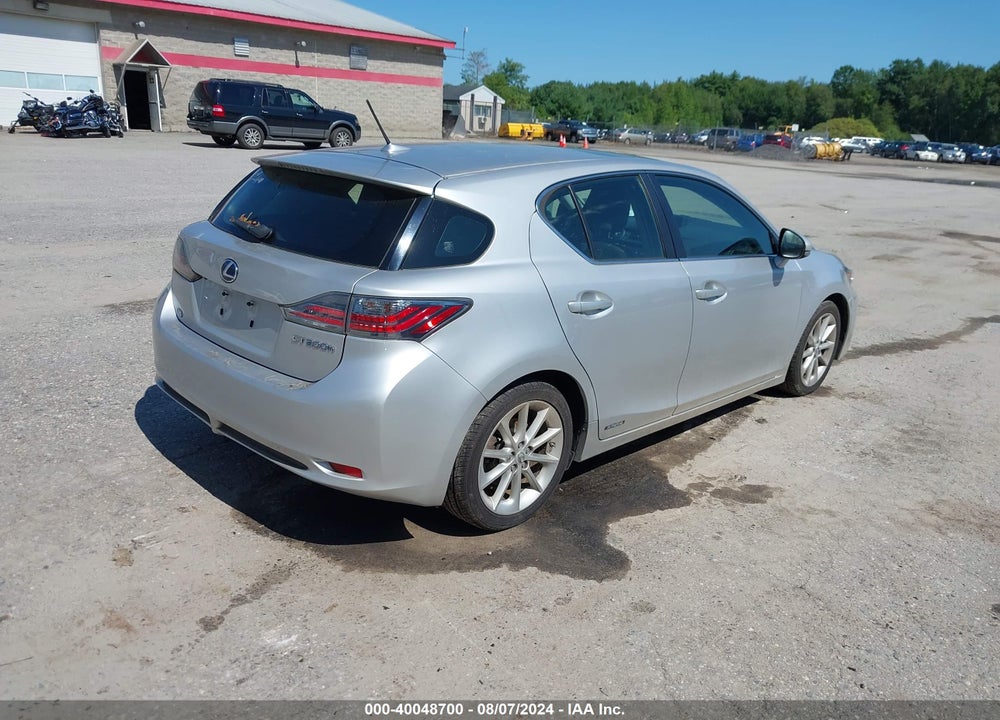2012 LEXUS CT 200H PREMIUM VIN: JTHKD5BH2C2108138