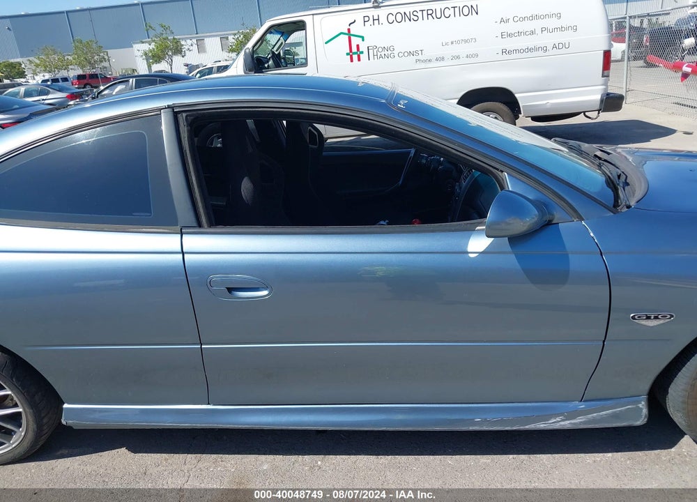 2006 PONTIAC GTO VIN: 6G2VX12U96L528075