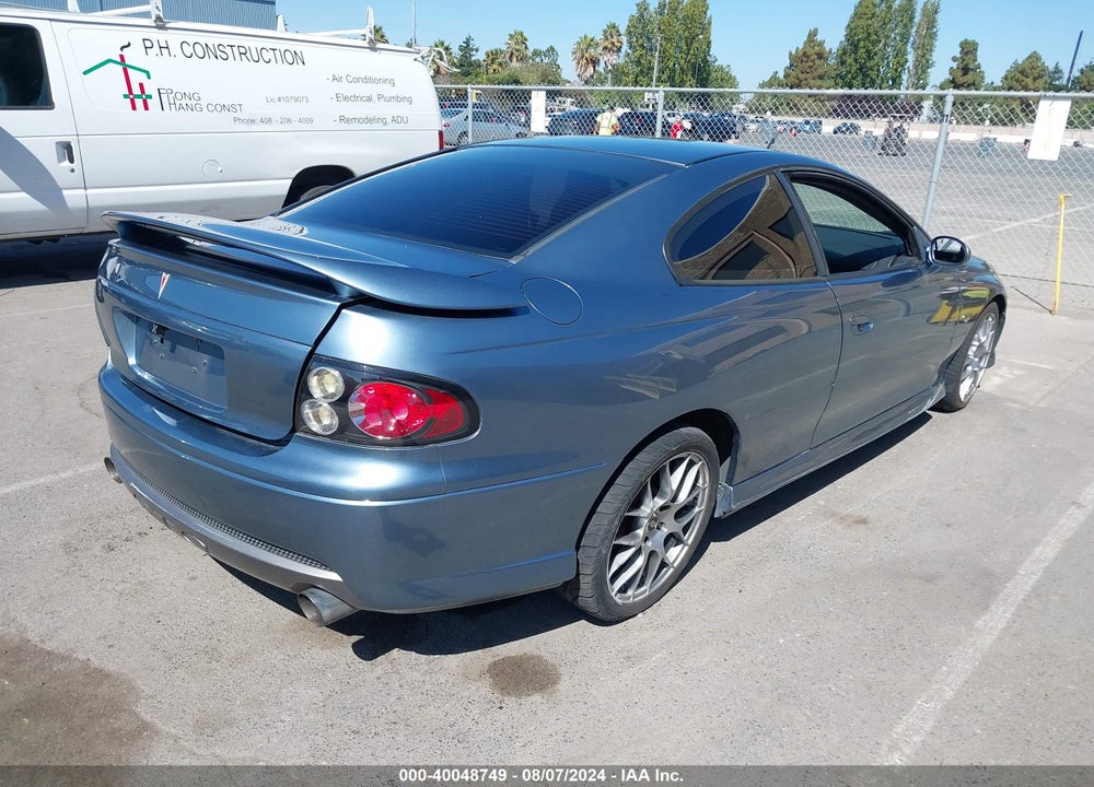 2006 PONTIAC GTO VIN: 6G2VX12U96L528075