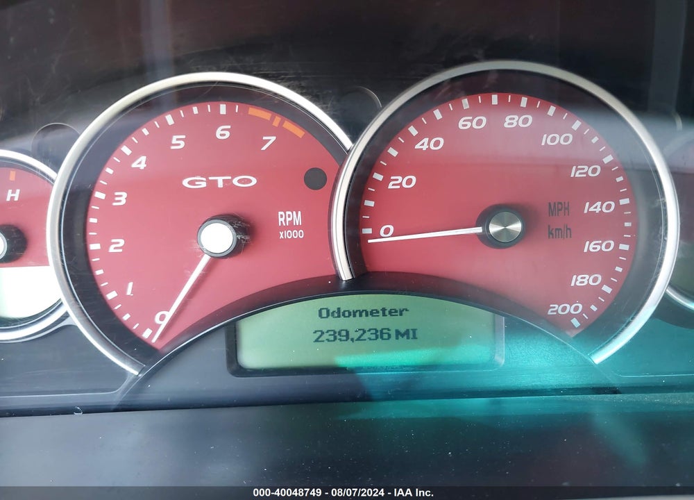 2006 PONTIAC GTO VIN: 6G2VX12U96L528075