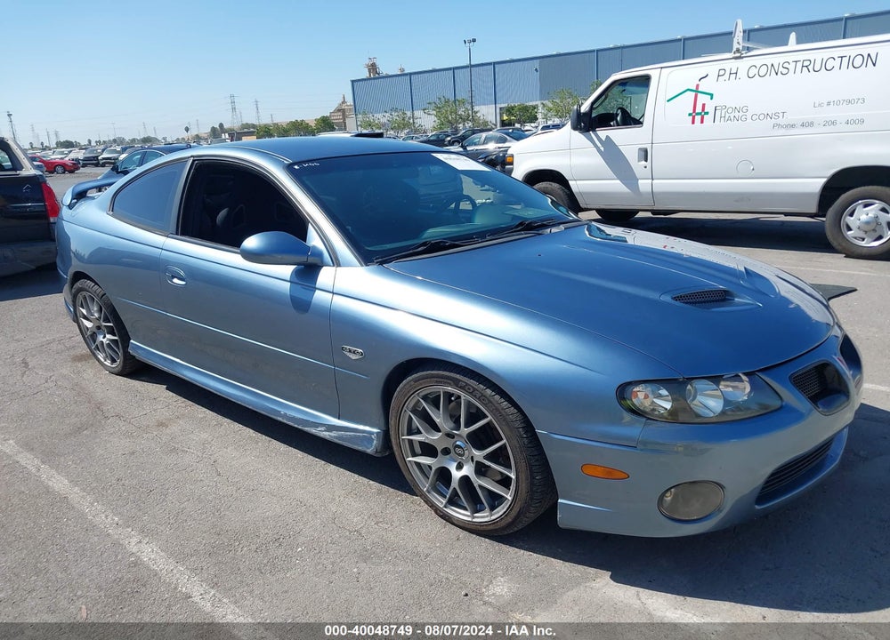 2006 PONTIAC GTO VIN: 6G2VX12U96L528075