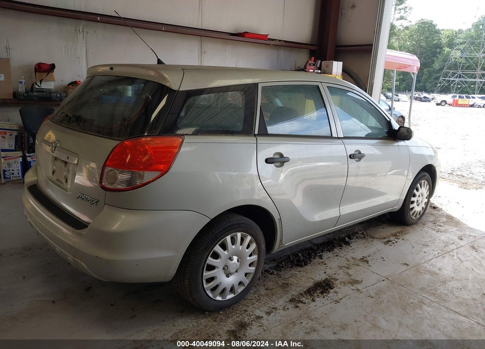 2004 TOYOTA MATRIX STANDARD VIN: 2T1KR32E04C197286