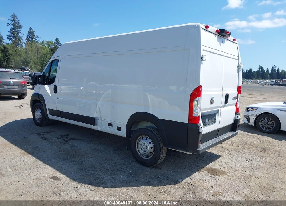 2023 RAM PROMASTER 2500 HIGH ROOF 159 WB VIN: 3C6LRVDG3PE583308