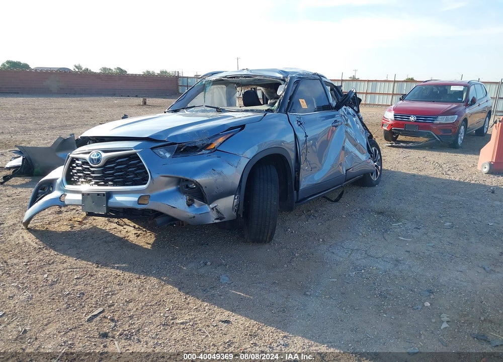 2022 TOYOTA HIGHLANDER HYBRID XLE VIN: 5TDHARAH6NS013431