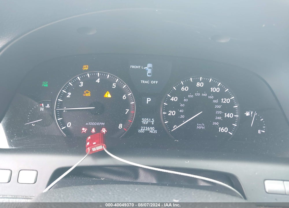 2012 LEXUS LS 460 VIN: JTHCL5EF7C5015230