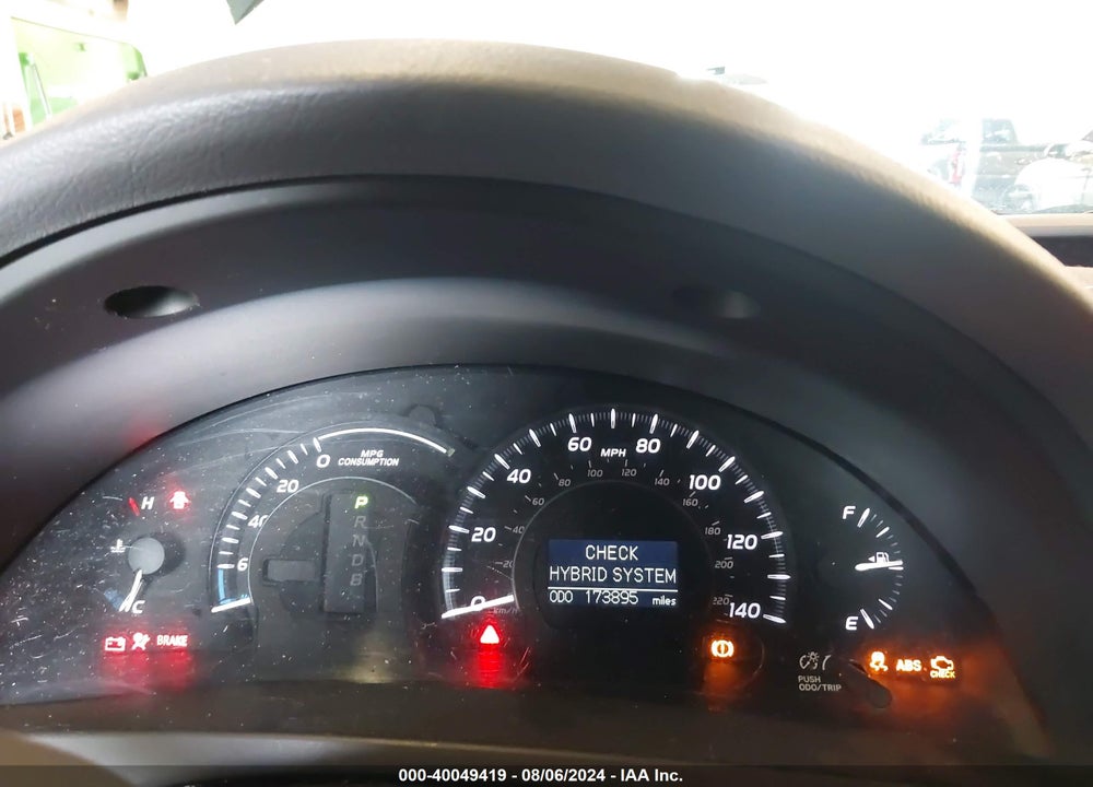2009 TOYOTA CAMRY HYBRID VIN: 4T1BB46K09U081974