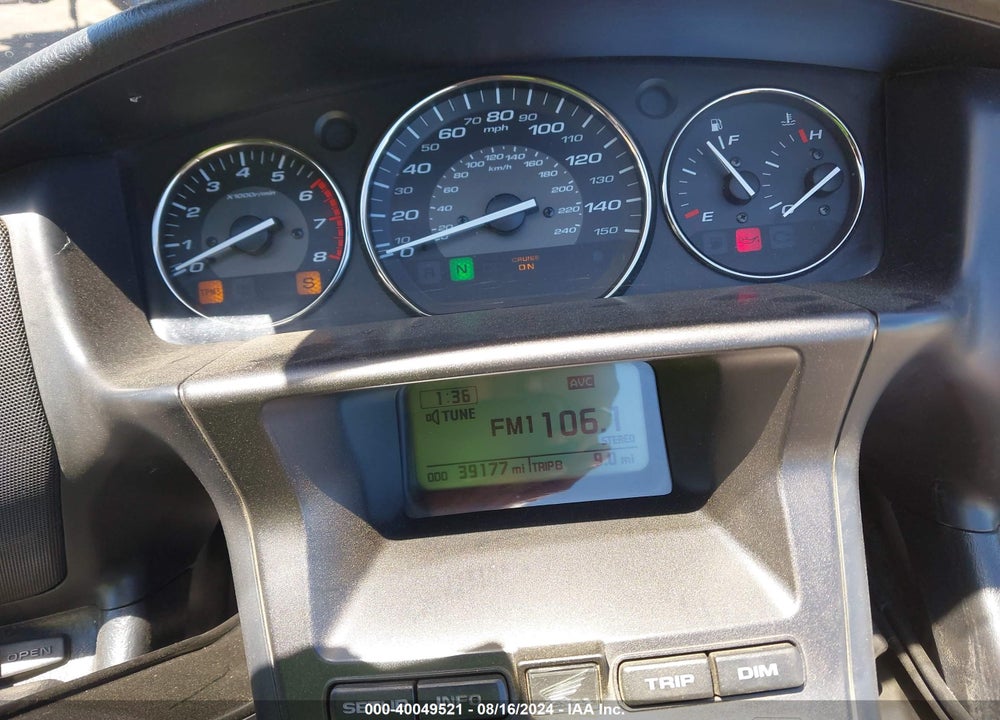 2012 HONDA GL1800 VIN: JH2SC68G0CK002156