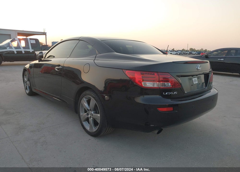 2010 LEXUS IS 350C VIN: JTHFE2C23A2504339