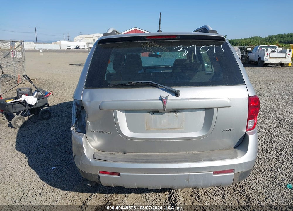 2008 PONTIAC TORRENT VIN: 2CKDL43F786050633