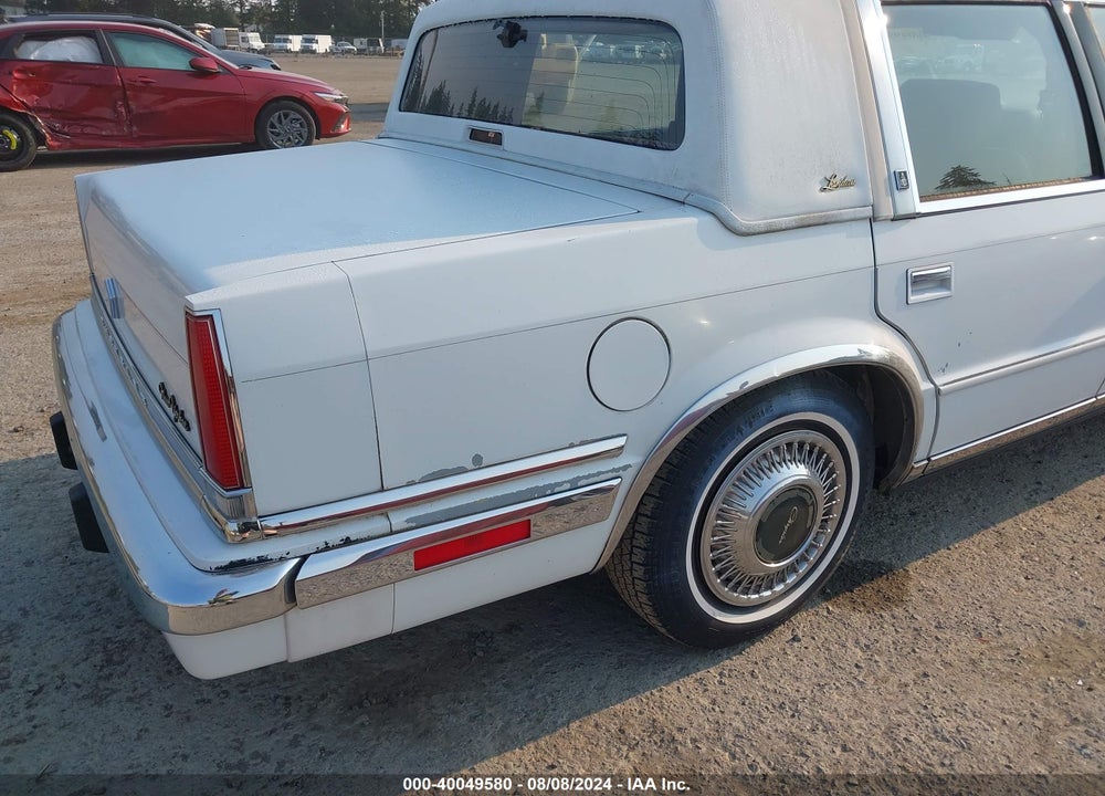 1989 CHRYSLER NEW YORKER C-BODY LANDAU VIN: 1C3BC6630KD600926