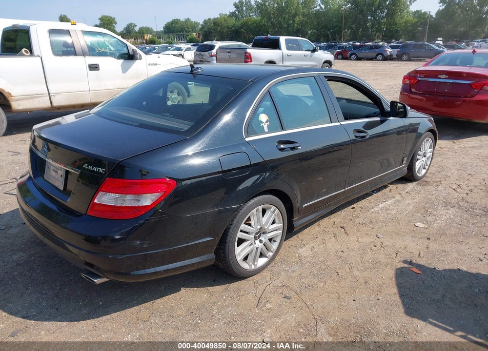 2008 MERCEDES-BENZ C 300 LUXURY 4MATIC/SPORT 4MATIC VIN: WDDGF81X38F067598