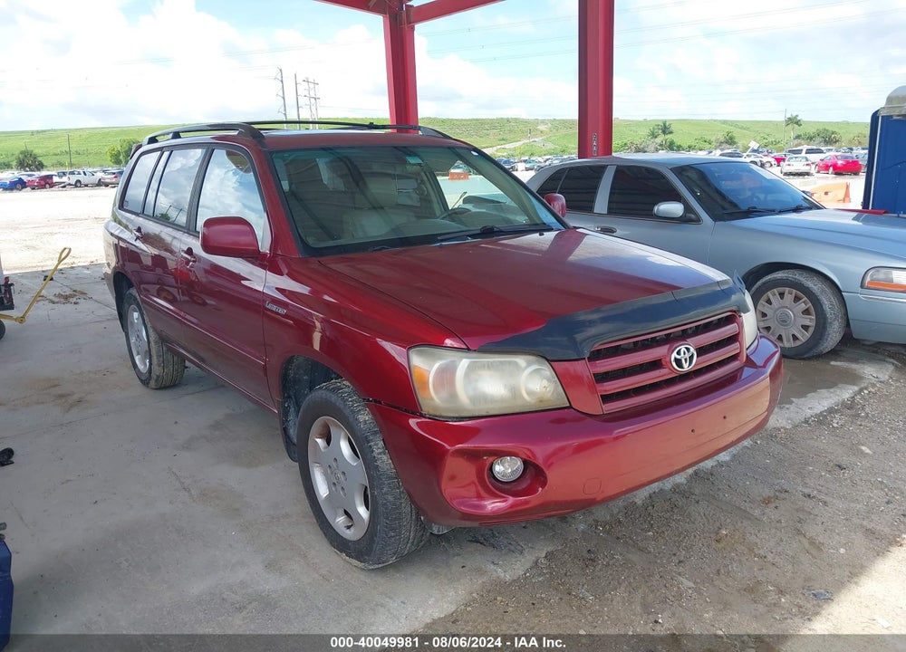 2005 TOYOTA HIGHLANDER LIMITED V6 VIN: JTEEP21A850094362