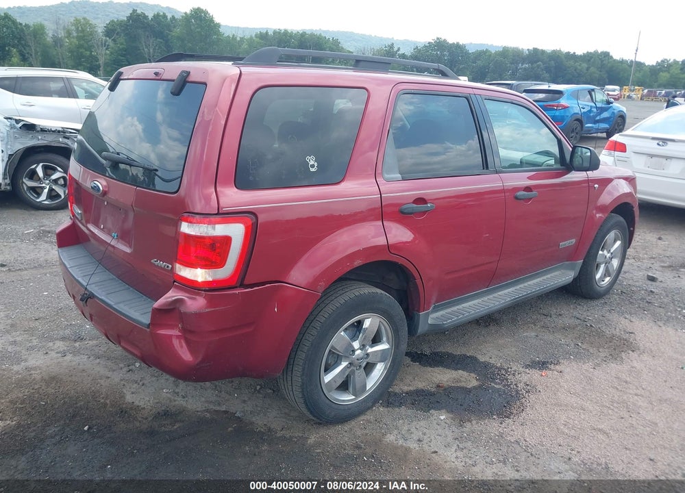 2008 FORD ESCAPE XLT VIN: 1FMCU931X8KB89942