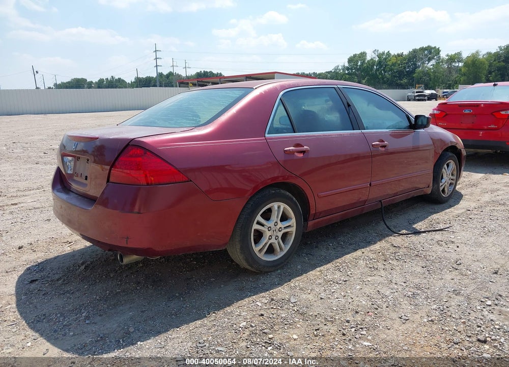 2006 HONDA ACCORD 2.4 SE VIN: 1HGCM56316A067968