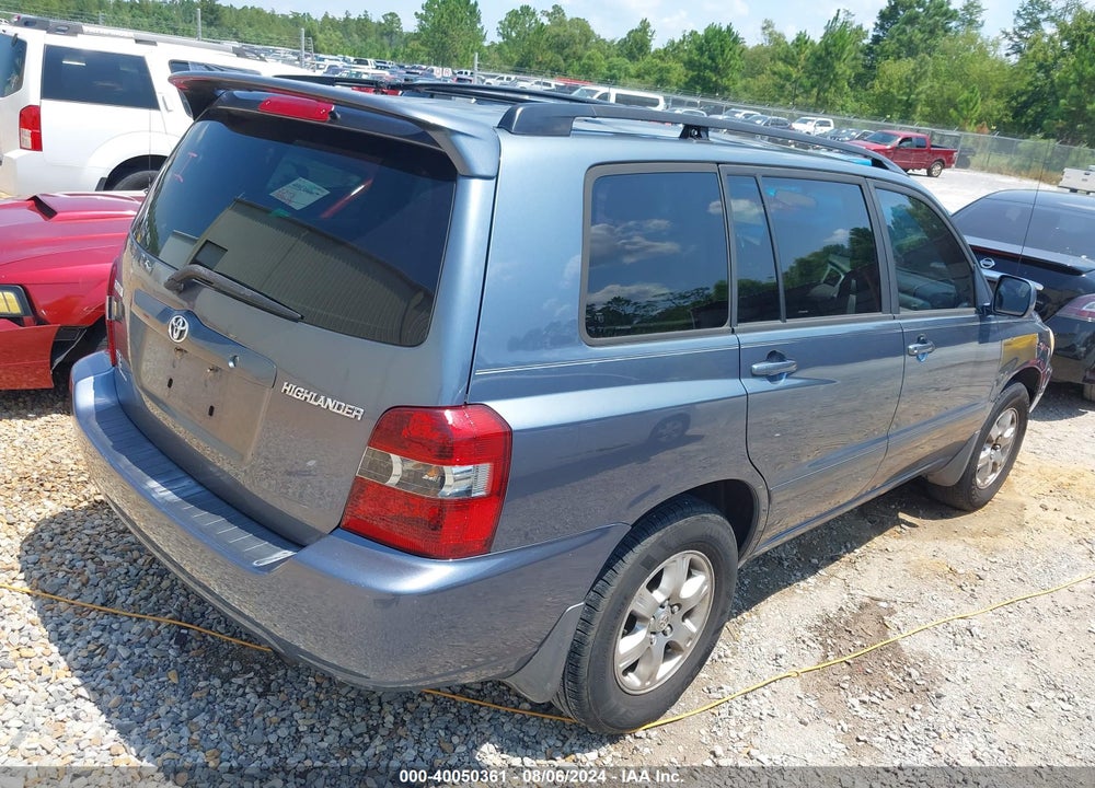 2004 TOYOTA HIGHLANDER V6 VIN: JTEGP21A540032862
