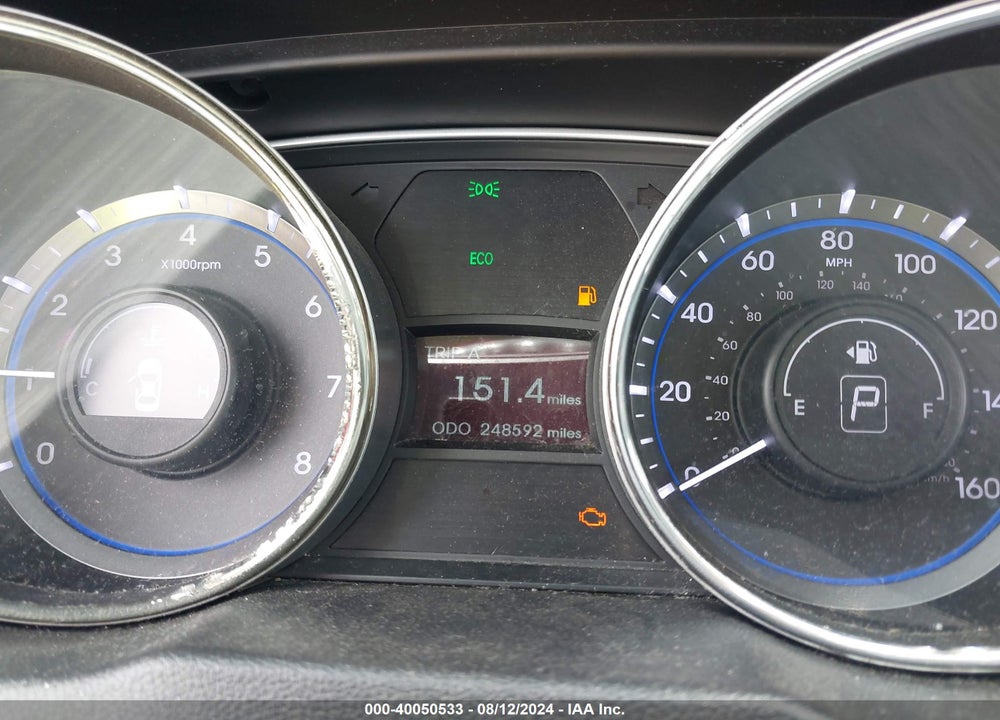 2013 HYUNDAI SONATA GLS VIN: 5NPEB4AC9DH728098