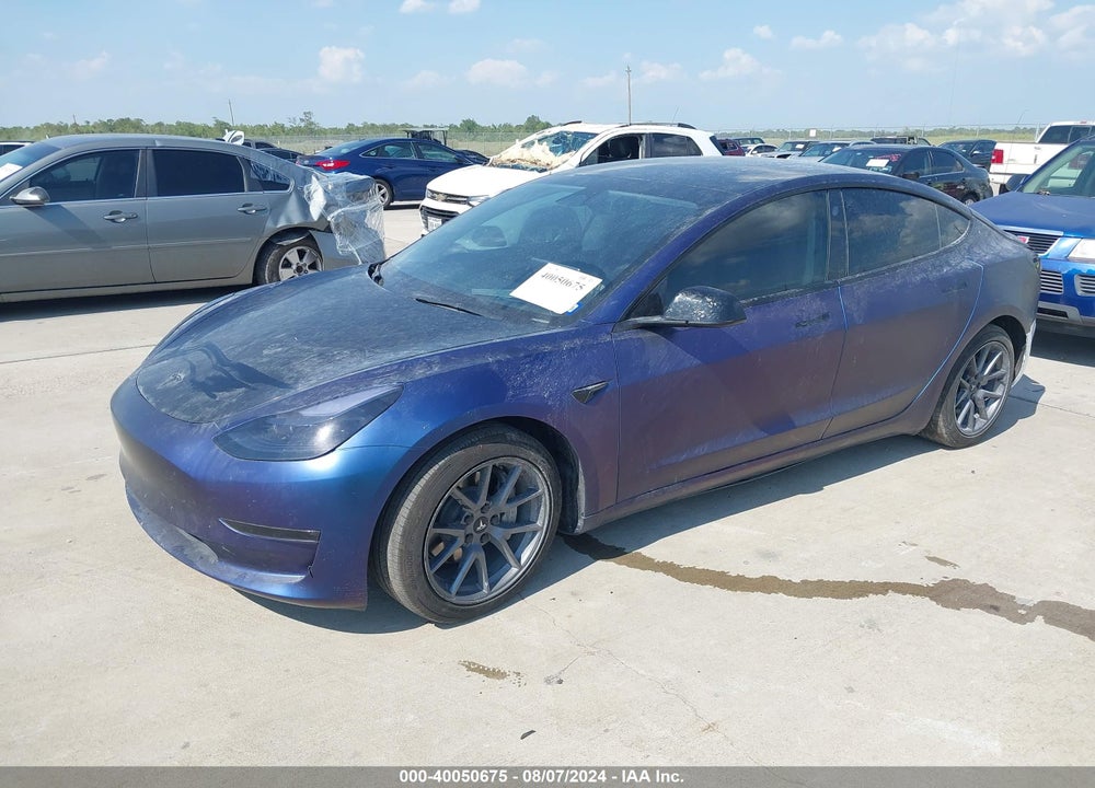 2022 TESLA MODEL 3 LONG RANGE DUAL MOTOR ALL-WHEEL DRIVE VIN: 5YJ3E1EB7NF334386