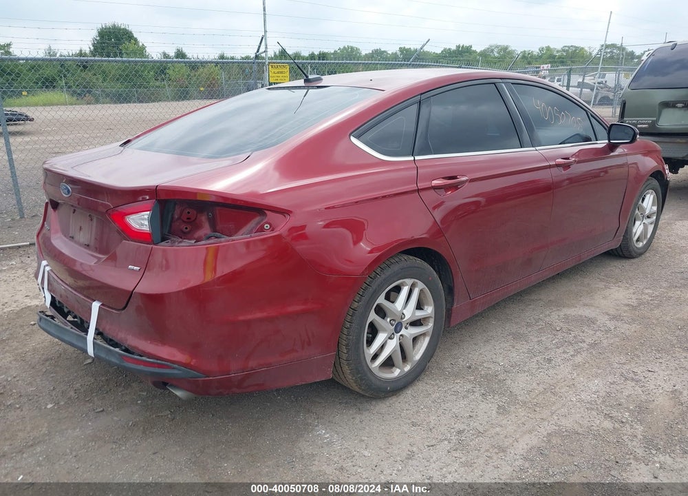 2014 FORD FUSION SE VIN: 3FA6P0H74ER307708