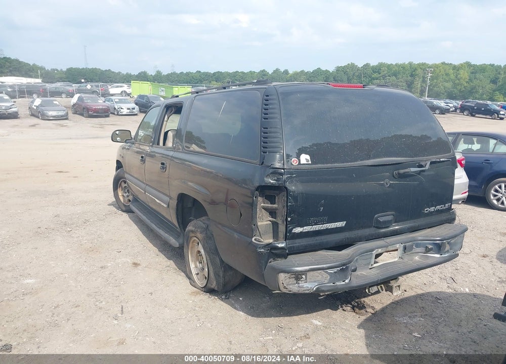 2003 CHEVROLET SUBURBAN 1500 LT VIN: 3GNEC16Z73G215925