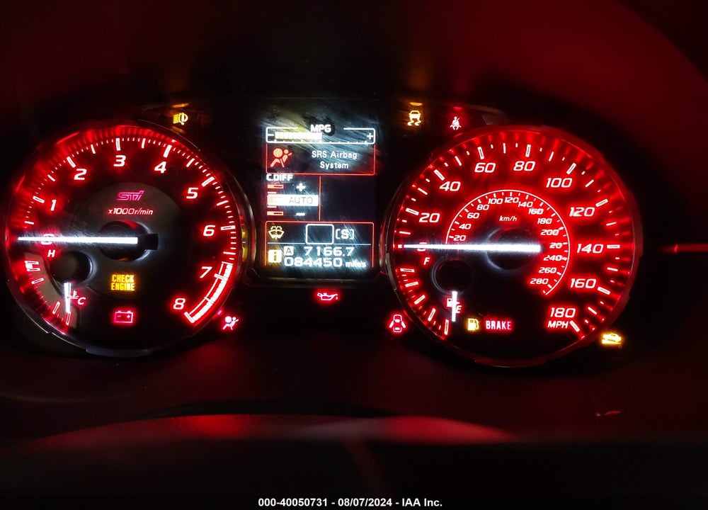 2017 SUBARU WRX STI LIMITED VIN: JF1VA2Y61H9805428