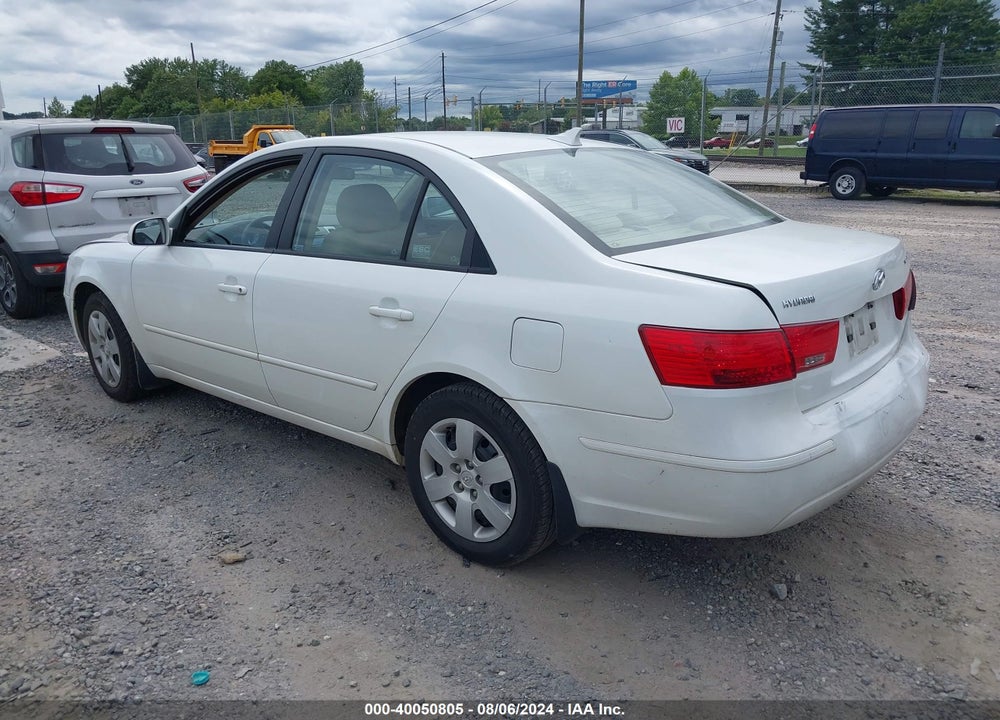 2009 HYUNDAI SONATA GLS VIN: 5NPET46C99H477032