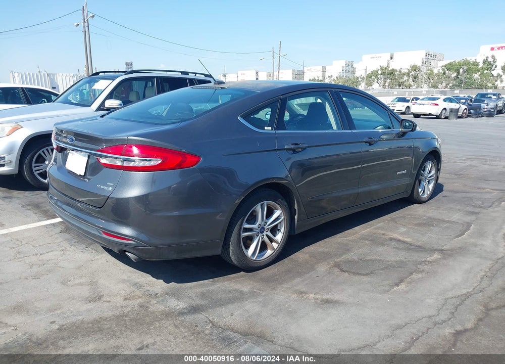 2018 FORD FUSION HYBRID VIN: 3FA6P0LU5JR140072