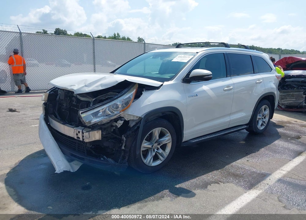 2015 TOYOTA HIGHLANDER HYBRID LIMITED PLATINUM V6 VIN: 5TDDCRFHXFS013449