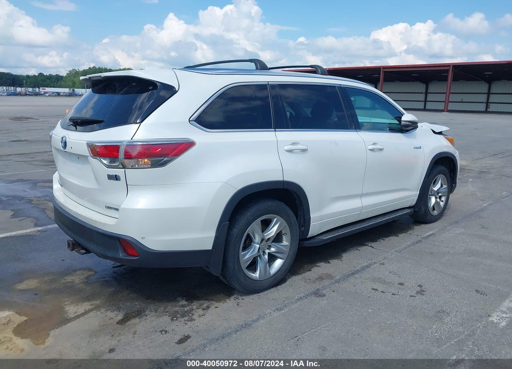 2015 TOYOTA HIGHLANDER HYBRID LIMITED PLATINUM V6 VIN: 5TDDCRFHXFS013449