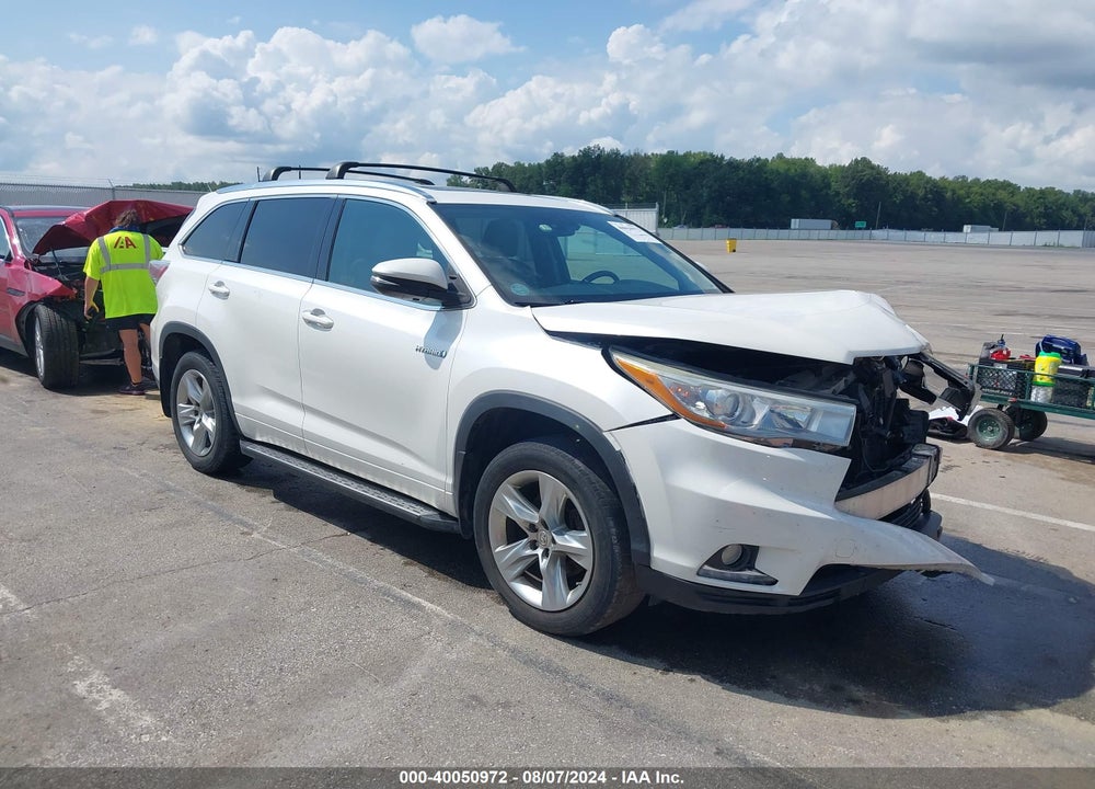 2015 TOYOTA HIGHLANDER HYBRID LIMITED PLATINUM V6 VIN: 5TDDCRFHXFS013449