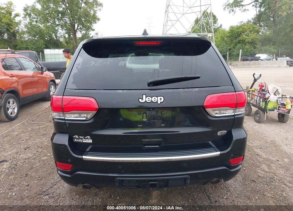 2014 JEEP GRAND CHEROKEE OVERLAND VIN: 1C4RJFCG5EC521625