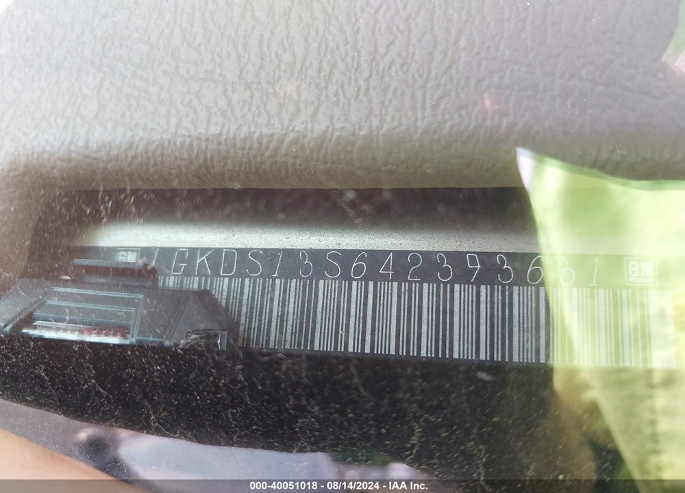 2004 GMC ENVOY SLE VIN: 1GKDS13S642393631