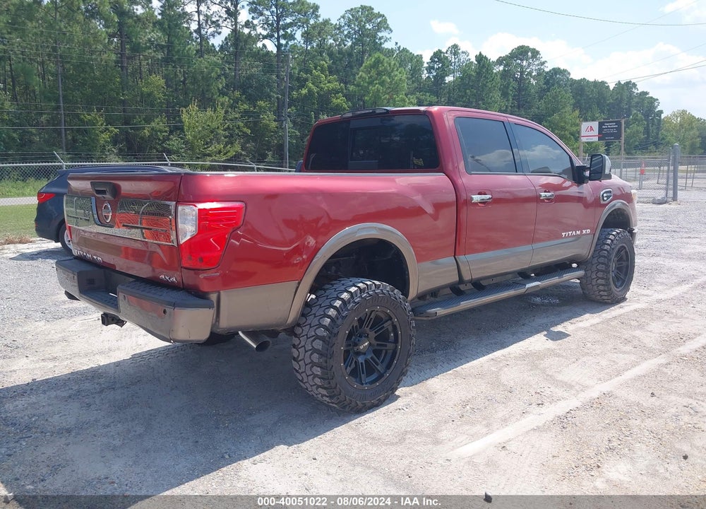 2016 NISSAN TITAN XD PLATINUM RESERVE DIESEL VIN: 1N6BA1F43GN513436