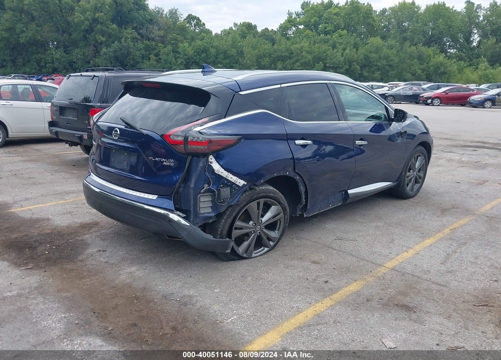 2019 NISSAN MURANO PLATINUM VIN: 5N1AZ2MS8KN110068