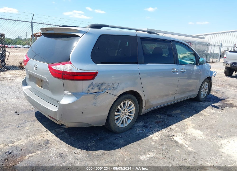 2015 TOYOTA SIENNA XLE 8 PASSENGER VIN: 5TDYK3DC0FS632375
