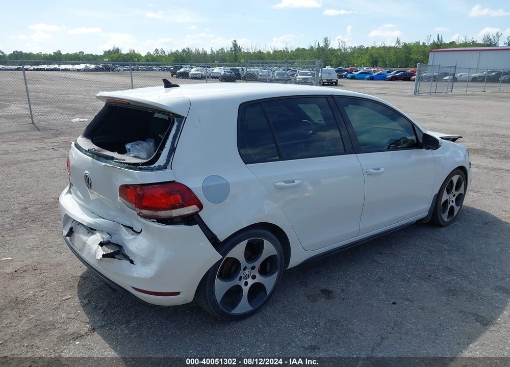 2013 VOLKSWAGEN GTI 4-DOOR VIN: WVWHD7AJ1DW008473