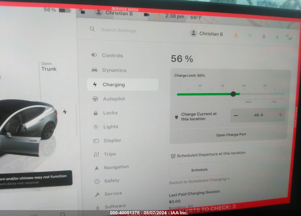 2024 TESLA MODEL 3 PERFORMANCE VIN: 5YJ3E1ET9RF807784