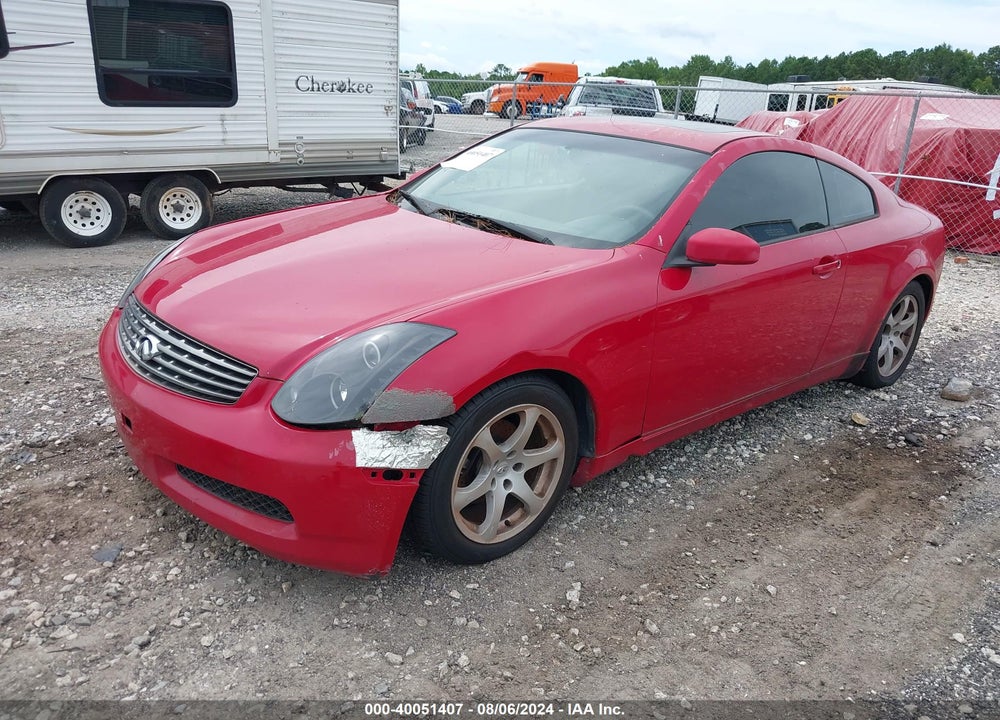 2003 INFINITI G35 BASE W/LEATHER VIN: JNKCV54E23M221421