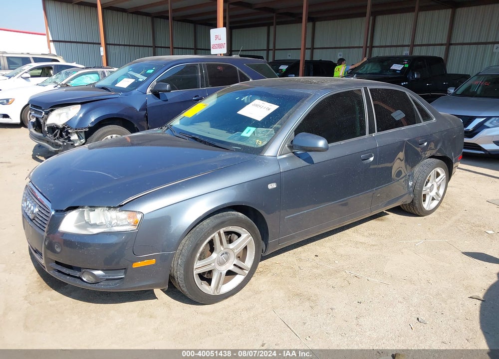2007 AUDI A4 2.0T VIN: WAUDF78E67A047608